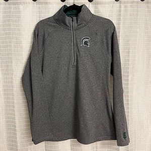 Michigan State Embroidered Half-Zip
